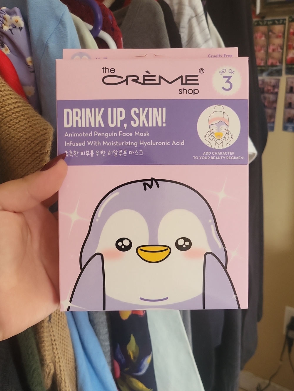 The Creme Shop Drink Up, Skin! Animated Penguin Face Mask -